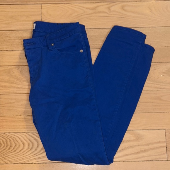 Express Denim - Express Blue Skinny Jeans with Tapered Leg